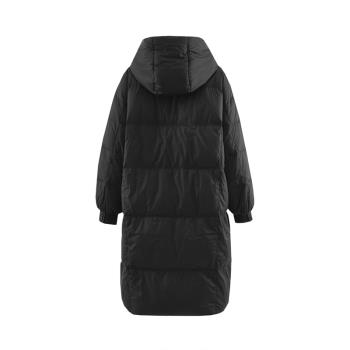 2件8.8折 9魅YR1B0029含鴨絨加長款連帽長袖保暖羽絨服女10.14冬