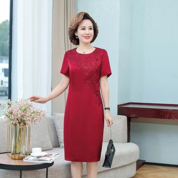 結婚高檔薄款綢緞旗袍喜服媽媽裝