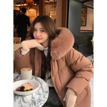 蘇九兒羽絨服女中長款2024年新款時尚小個子高階感超好看冬季長款