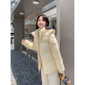 veeeree連帽中戲韓版短款羽絨服
