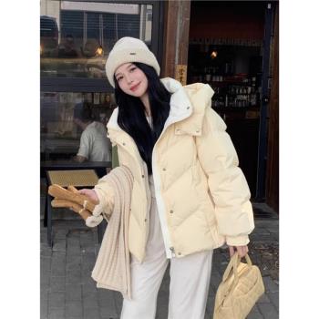 KARME MAJE新國標90白鴨絨2024新款羽絨服女短款小個子冬加厚外套