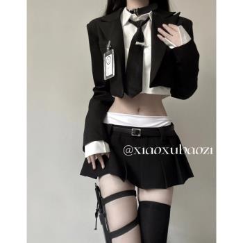 女團演出服韓舞kpop同款打歌服西裝舞蹈服街舞舞臺套裝爵士舞服裝
