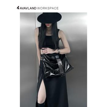 AVAVLAND原創小眾設計師大包包女真皮單肩腋下包大容量通勤托特包