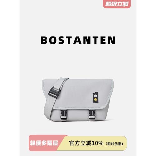 波斯丹頓休閑男生2025新款原創設計郵差單肩挎包男時尚男士斜挎包