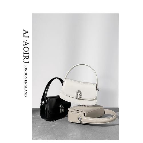 【AJ AOIRJ】AJ家小眾設計鏈條小包包法式文藝斜挎馬鞍包單肩手提