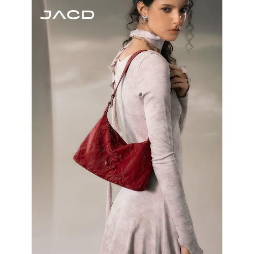 JACD紅色包包結婚婚包女新娘2025新款大容量腋下包單肩斜挎包女包