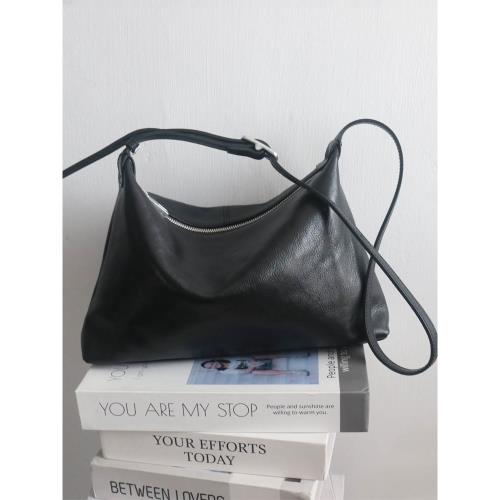 2025年新款真皮女包植鞣頭層牛皮韓版托特包hobo包時尚單肩斜挎包