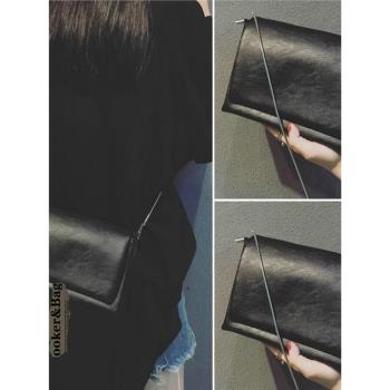 MK包包女2025夏季新款百搭真皮手機包高級感蛇骨鏈單肩斜挎小方包