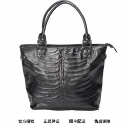 Stereoman 歐洲Banned官方授權暗黑哥特金屬骨架浮雕托特包|通用款女包 