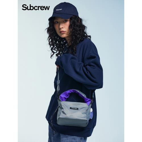 Subcrew李燦森潮牌新款小眾斜挎包休閑通勤小容量手提單肩包女