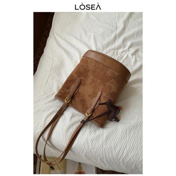 LOSEA原創燈芯絨大容量托特包