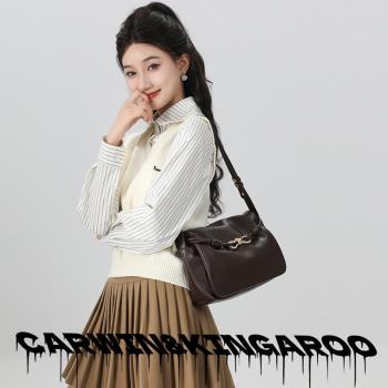 軟皮慵懶感女小結單挎包眾通勤