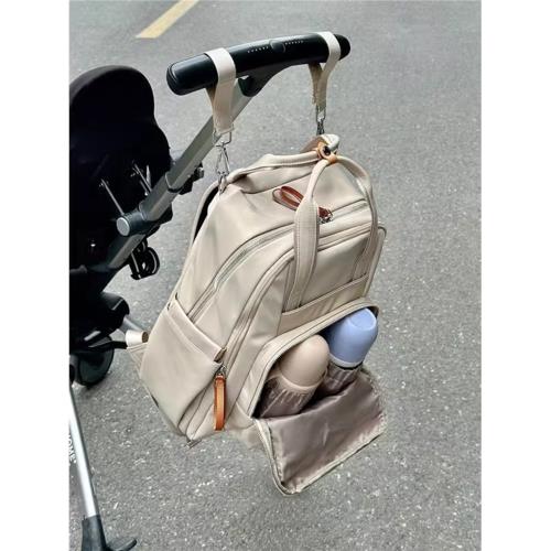 媽咪包女2025新款嬰兒包大容量雙肩包奶爸包電腦包短途旅行母嬰包