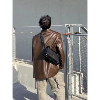 頭層牛皮手提高級感設計師