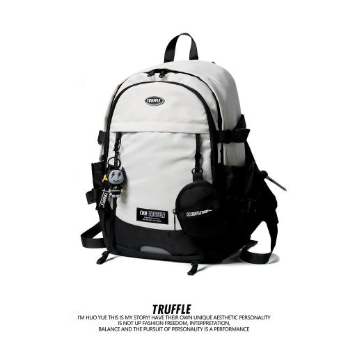 TRUFFLE日系大容量背包男戶外雙肩包女初中書包大學生電腦旅行包