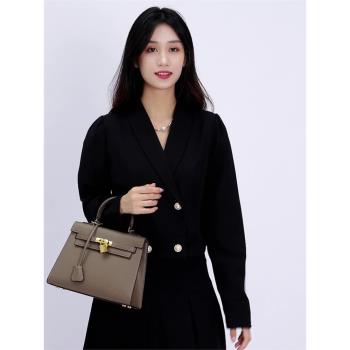 二代凱莉真皮迷你百搭手提女包