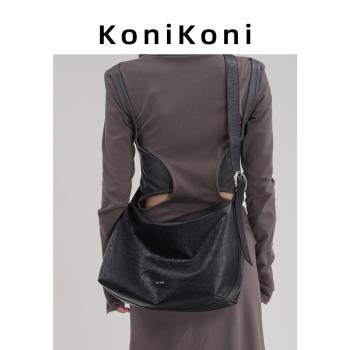 KoniKoni真皮小眾秋冬通勤托特包