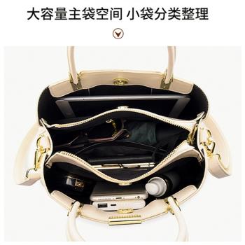 真皮女包2024新款氣質時尚優雅百搭白色牛皮刺繡包包手提單肩斜挎