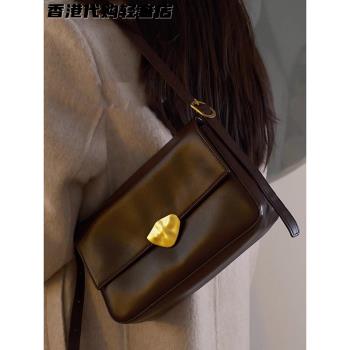 法國MKBM高階感真皮女包2024新款秋冬百搭大容量通勤單肩斜挎包