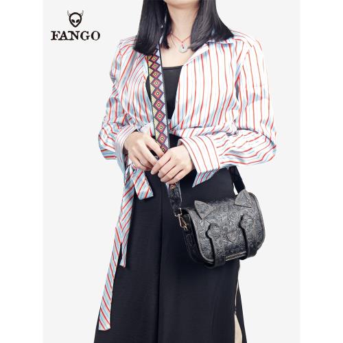 手工真皮單肩斜挎包迷你鏈條小方包頭層牛皮新款百搭女包復古小包