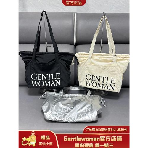 【官方正品】泰國GentleWoman小眾尼龍抽繩帆布通勤女單肩托特包