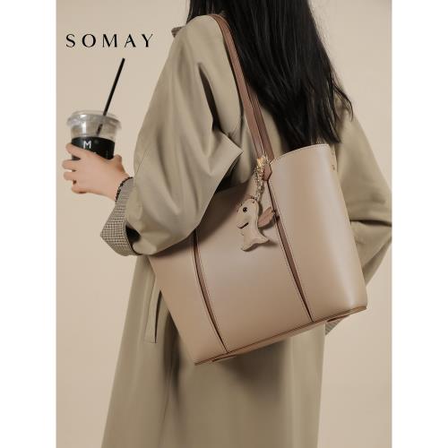 托特包包女士2025新款春夏百搭大包單肩包上班通勤大容量腋下女包