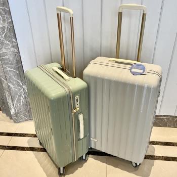 日系超輕拉鏈靜音萬向輪拉桿旅行密碼行李箱pc女24寸網紅20登機30
