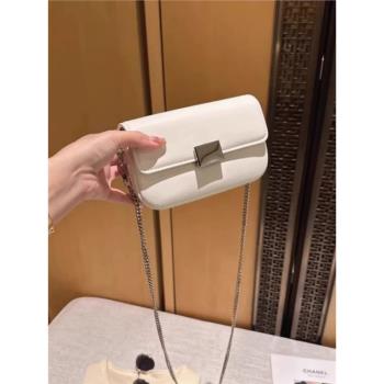 法國MK小方包女2024新款高階感洋氣真皮豆腐包小眾百搭單肩斜挎包