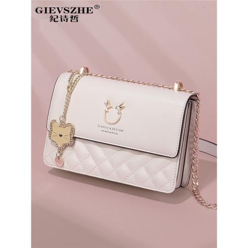 紀詩哲官網女包新款斜挎輕奢小方包時尚單肩包生日禮物送女友老婆