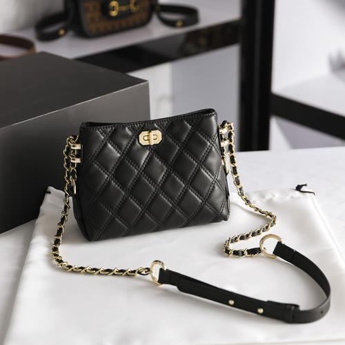 七夕禮物小c&k包包女式2025新款鏈條包女包真皮通勤斜挎包女款夏