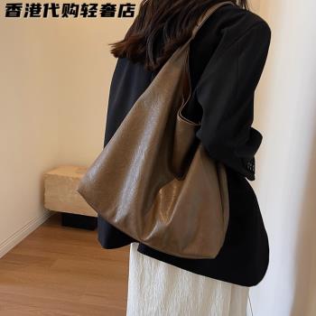 MK法國質感真皮復古時尚水桶包