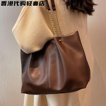 MK法國高階感時尚鏈條真皮女包