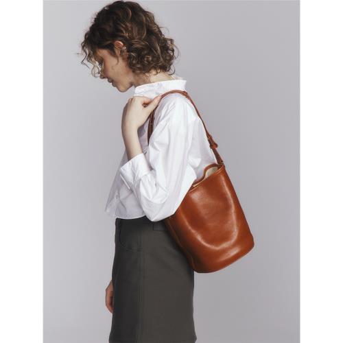 avalea葳里 頭層植鞣牛皮托特水桶包中號 大容量真皮單肩女包C271