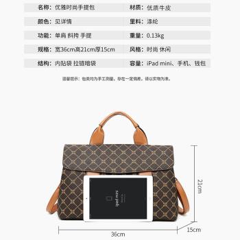 輕奢真皮女包2024新款潮鱷魚紋波士頓高檔大容量時尚手提單肩斜挎