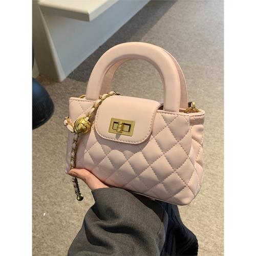 MK DA小眾菱格鏈條包包女2025新款時尚手提包百搭通勤單肩斜挎包