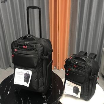 出口日本多功能登機拉桿箱萬向輪旅行箱電腦行李布箱可雙肩揹包男