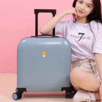 小型輕便18寸男生登機靜音行李箱