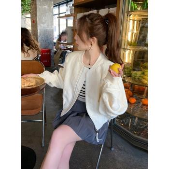 美式復古設計感小眾上衣棒球服