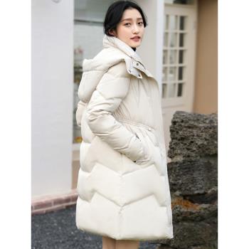 媽媽款羽絨服女士中長款冬裝2023年新款冬季時尚洋氣爆款加厚外套