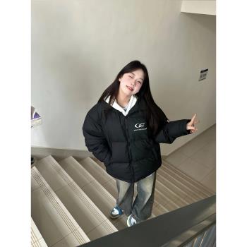 女士冬季棉服棉衣加厚2024新款小個子棉襖外套洋氣情侶裝上衣輕薄