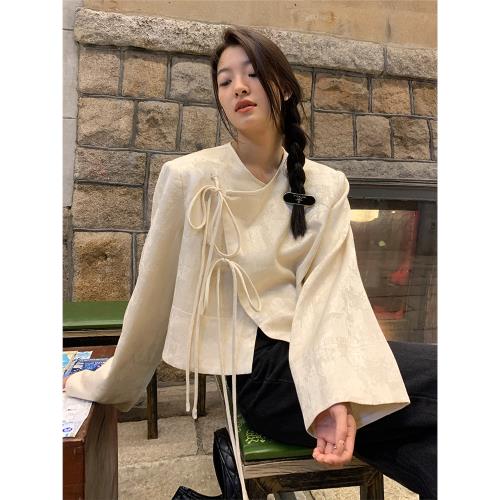 洛邊設計師款中國風棉麻復古刺繡