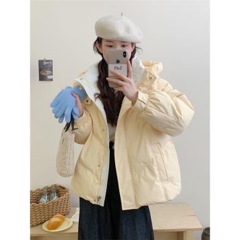 冬季新款初中生羽絨服女短款加厚爆款小個子少女學生棉衣棉服外套