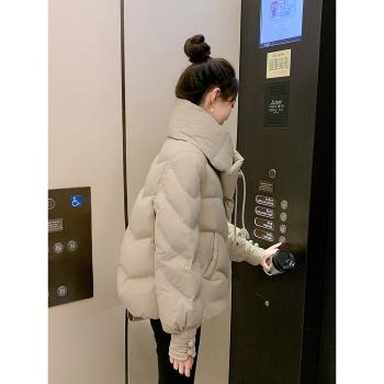 時尚設計感保暖外套短款羽絨服