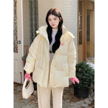 羽絨棉服女2024年新款冬季短款棉襖外套韓系奶fufu可愛加厚麵包服
