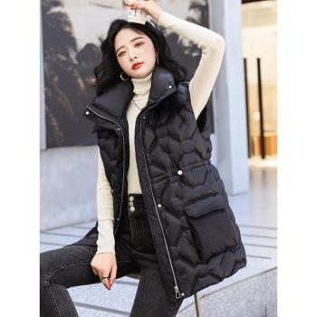 歐貨2024秋冬新款高階羽絨服馬甲女小個子韓版時尚寬松馬夾短外套