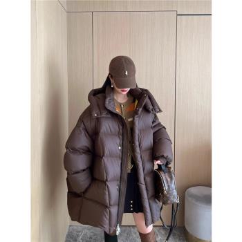 小景中長款廓形冬季外套羽絨服
