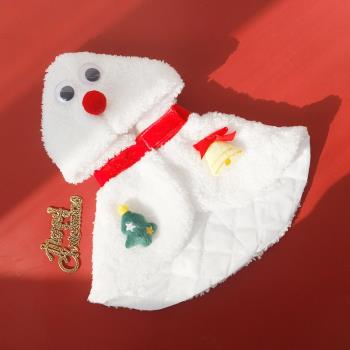 貓咪聖誕斗篷狗狗雪人衣服寵物搞怪保暖冬裝泰迪變裝布偶睡袍拍照
