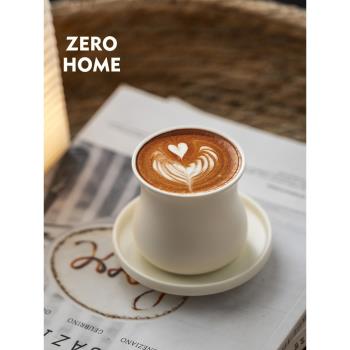 ZERO-HOME ins風陶瓷combo咖啡杯 咖啡店出品杯 拿鐵杯精緻拉花杯