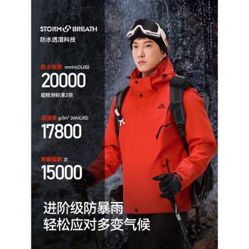 (免運)伯希和山風女加厚戶外沖鋒衣