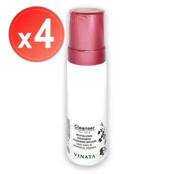 【TTL 臺酒生技】全效舒緩 洗卸潔顏慕斯(180ml)x4瓶